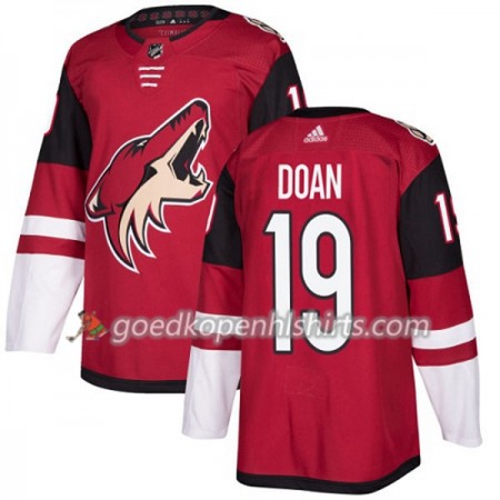 Arizona Coyotes Shane Doan 19 Adidas 2017-2018 Maroon Authentic Shirt - Mannen